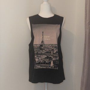Black Paris Graphic Tee
